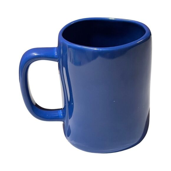 Rae Dunn Coffee Mug Blue & Metallic Gold “Shalom NWOT - Picture 4 of 9